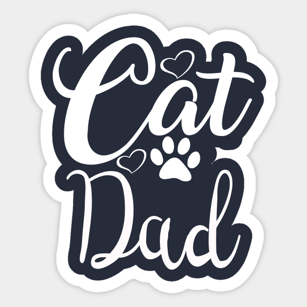 cat dad Sticker by DELLA73